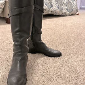 Black Leather Riding Boots